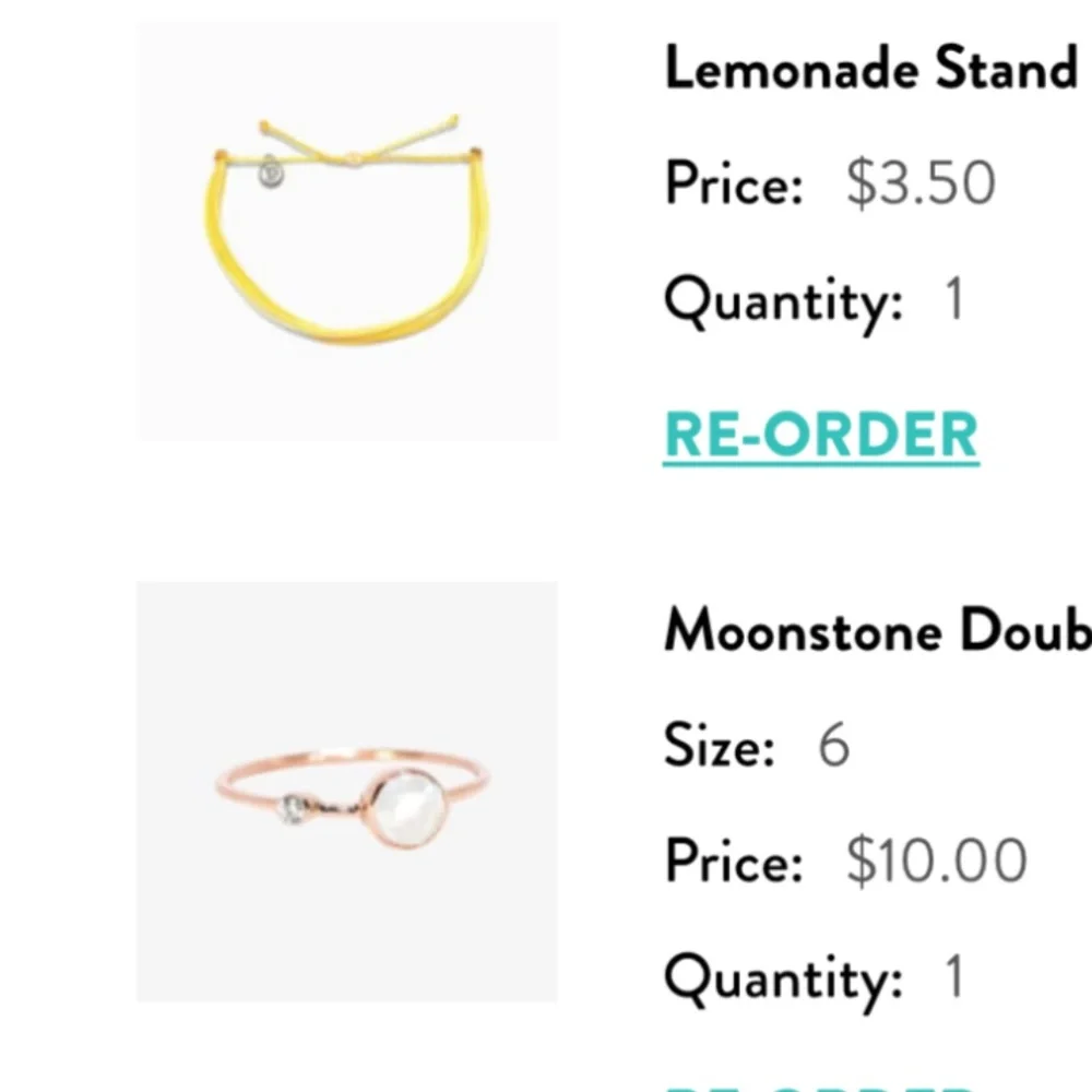 *sold on ebay* 6 Rings  PURA VIDA Moonstone Mood Wave Salty Pearl Oval Size 6/7 - Picture 4 of 8